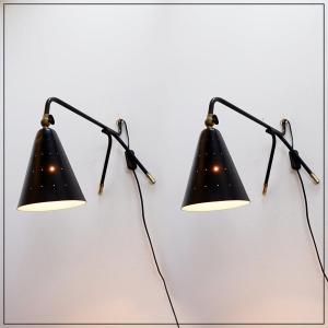 Pair Of Svend Aage Holm Sørensen Lamps, Holm Sørensen Edition - 1950s