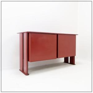 Leather Sideboard By The Brazilian Brand De Couro - 1980s