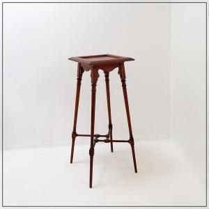 Antique Wooden Side Table - Art Nouveau Style