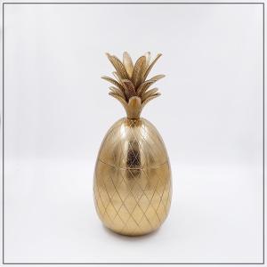 Vintage Pineapple-shaped Ice Bucket, Hollywood Regency Style, From The 1970s.