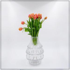 Val Saint Lambert Clear Crystal Vase - Mod. "artichaut" - Circa 1960