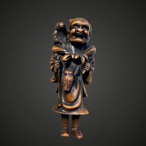 Netsuke Representing A Monkey Showman, 18th Century