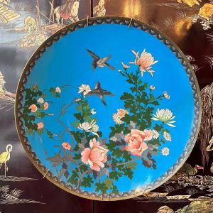 Cup With Birds And Flowers In Cloisonne Enamels, Japan Meiji