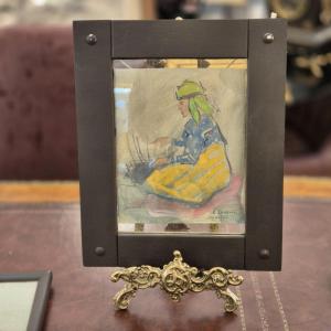 Rostislas Loukine (1904–1988) The Basket Maker – Türkiye Gouache And Watercolor On Paper, Circa 1950