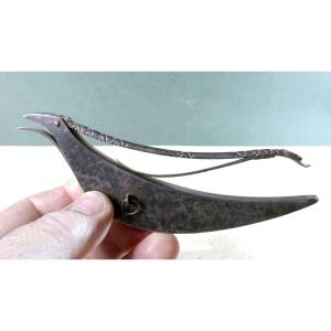 Impressive Fire Steel, Dragon-bird, Wrought Iron, 18th Century