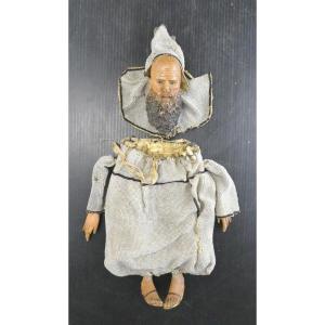 Museum: Monk Tobacco Pouch Glass Beads And Polychrome Wood, Milan? 18th Century