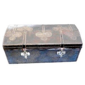 Large Nailed Carriage Trunk, Louis XIV Period, Languedoc