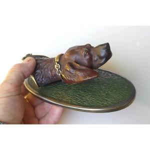 Irish Setter, Vienna Bronze, Letter-clip, Late 19th Century