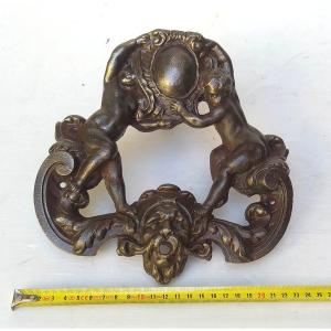 Large Parisian Porte Cochere Knocker, Cast Iron, 5kg