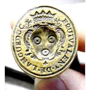 Royal Taxation Louis XV: Aid Due To King, Seal Of General Farmer , Languedoc