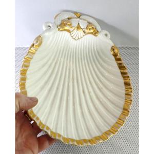 Dinner Table Shell With Dolphins, Paris Porcelain 1st Empire