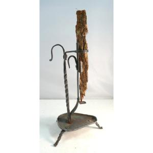 Bougeoir Porte Résine, Fer Forgé Haute époque, Bel état