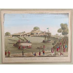 View Of Bayonne, Port Side, Louis XV Period, Optical View,