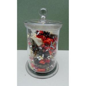 Beautiful Louis Philippe Period Blown Glass Confectioner's Jar, Emery Closure