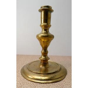 Small Louis XIII “onion” Candlestick, Languedoc, Bronze 