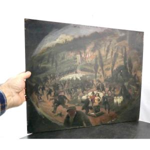 Surrealist Painting, Gaston Hoffmann, 1922, Painter And Socio-political Humorist