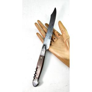 Large Straight Camargue Herdsman's Knife, Solid Steel, With "biou"