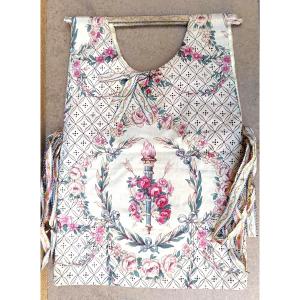 Republican Bag, Home Made, Folk Art, Printed Textile, Circa 1920