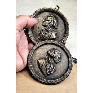1793: Two Popular French Revolution Deputies, Bronze, Originaledition