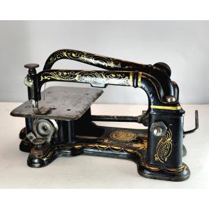 Museum Sewing Machine: Wheeler And Wilson, Marked, Gilt, No. 2, 1870