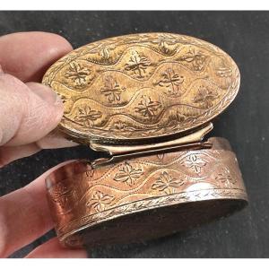 Pretty Louis XV Period Snuffbox “pomponne”, Fresh Decoration And Good Condition