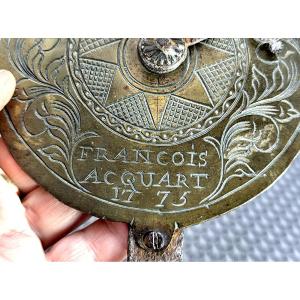 From The Clockmaker François Acquart: Engraved Dial, 1775, Hands