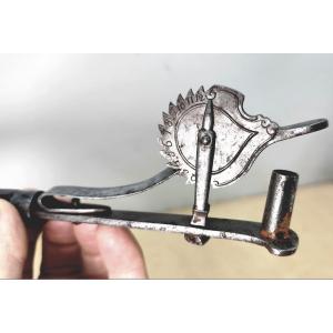 Engraved Iron Black Powder Test Tube, Louis XV Period, 