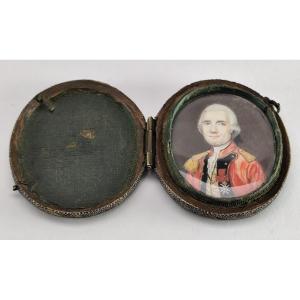 French Officer's Uniform In  Grey Shagreen Case, Late 18thc