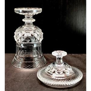 Richly Cut Baccarat Crystal, Charles X Period: Medici Covered