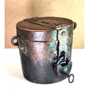 Charity, Hammered Copper: Offering Box, 18th Century