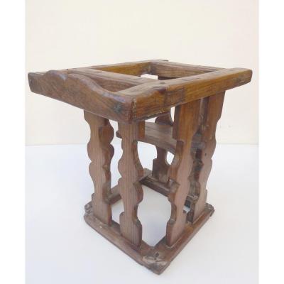 Primitive Closed Seat For Baby, Provencal Alps, 19th Century