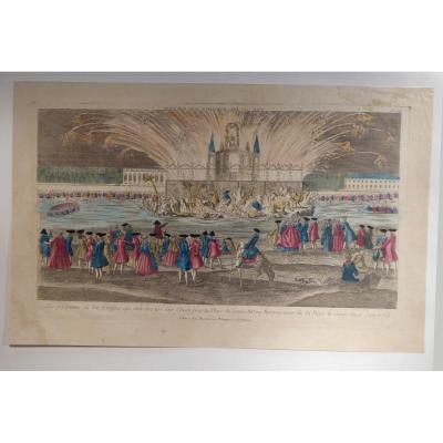 Optical View, Royal Fireworks, Paris 1763