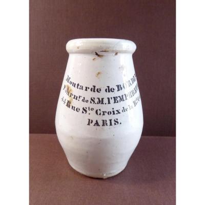 Imperial Mustard, Jar ,  Chez Bordin, Paris, 1850