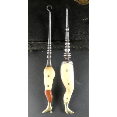 Amusing Fashion Implements From Libertine Shoemaker, 19th Century
