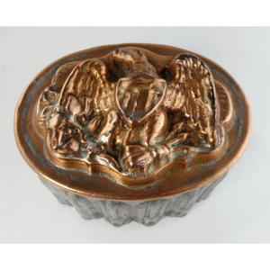 Heraldic Eagle Mold, Tinplate And Copper, Circa 1900