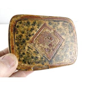 Candy Box, 18th Century, Northern Italy, Golden Stuccoed Wood