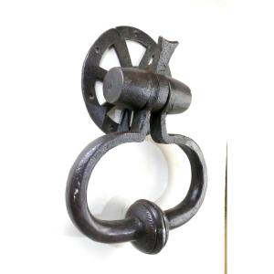 Vigneron, Tonnelier, Puissant Heurtoir De Porte En Fer, Du 18e Siècle