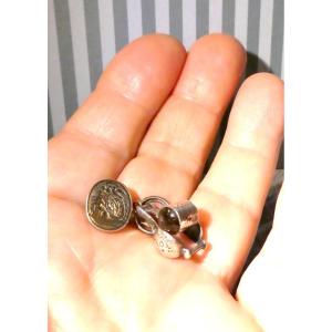 Minuscula: 2 Subtle Silver Charms For Watch Chains, 19th Century