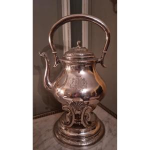 19th Century Silver Metal Samovar