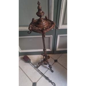 Large Chiseled Bronze Fireplace Servant, Napoleon III Period