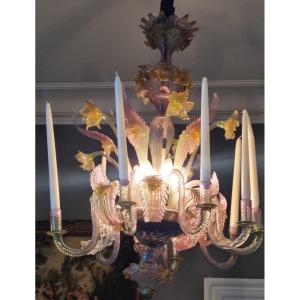 19th Century Murano Glass Chandelier