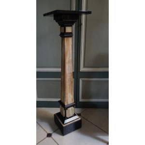 19th Century Marble And Onyx Column