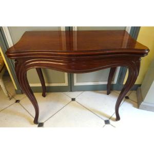 Mid-19th Century Mahogany Games Table