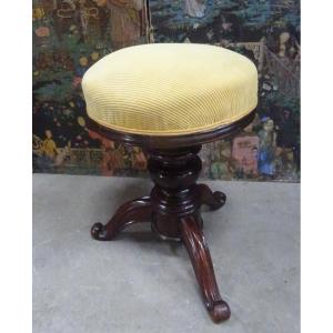 19th Century Rosewood Piano Stool