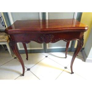 Mahogany Game Table, Mid-19th Century
