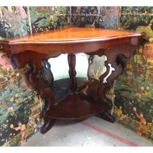 Mid-19th Century Mahogany Corner Cupboard Or Shelf