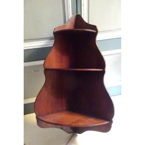 Corner Cupboard Or Shelf To Hang Solid Mahogany 19th Century