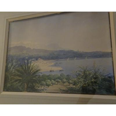 Watercolor Representative Golf Jouan 1881