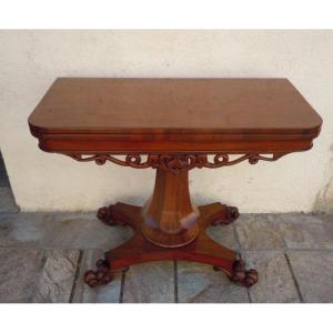 Mahogany Game Table