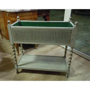 19th Century Wooden And Cane Planter